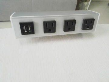 Desk Mounted Power Socket Dengan 3 Outlet Dan 2 Port USB Untuk Laptop Ponsel