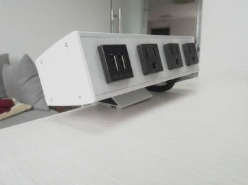 Desk Mounted Power Socket Dengan 3 Outlet Dan 2 Port USB Untuk Laptop Ponsel
