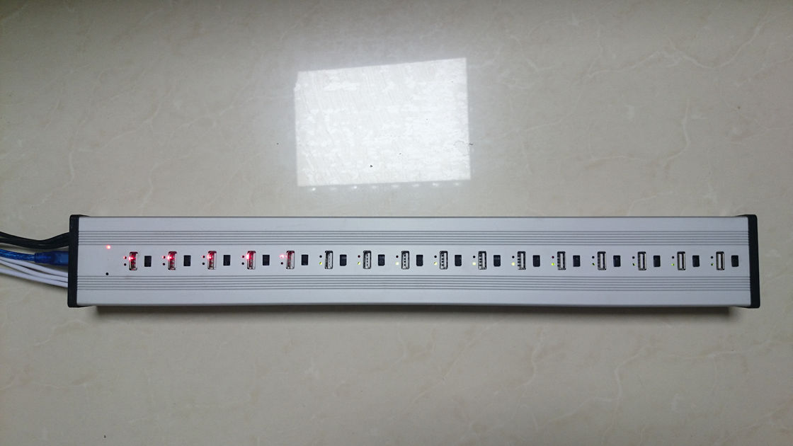 Smart 16 Port USB Pengisian Daya Strip Untuk IPads / IPhones / Smart Phone 5VDC 2.1A