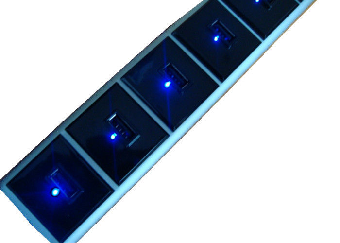 Beberapa Port USB Pengisian Daya 9 Strip Perlindungan Sirkuit Pendek ETL FCC CE