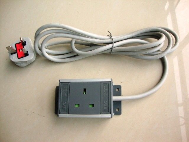 1 Wadah Jalur Daya Eropa, Unit Distribusi Daya Inggris Dengan Kabel Ekstensi