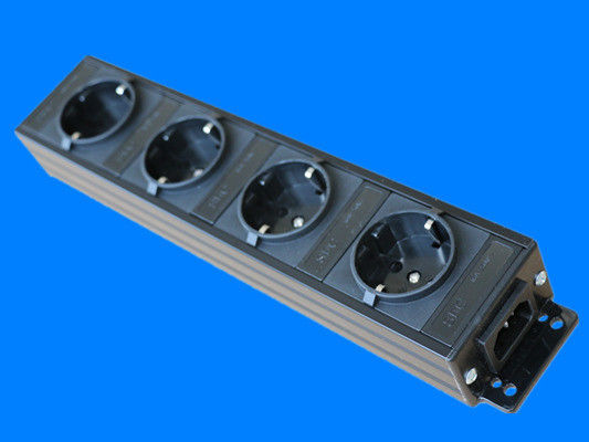 Jerman 4 Outlet European Power Strip Bar Dengan Garis Konektor Terlampir IEC 320