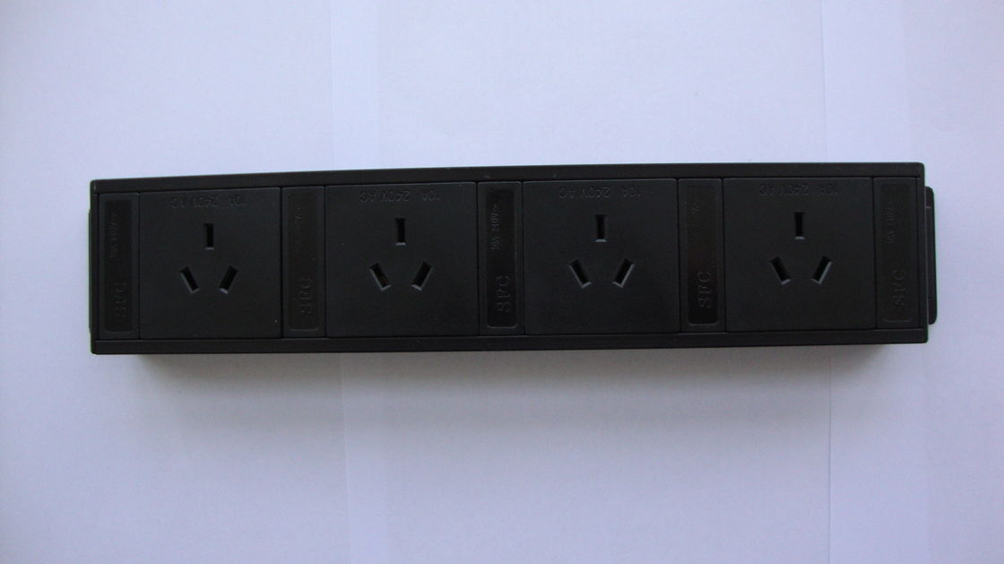 Australia 4 Jack Low Profile Power Bar, IEC320 C13 Unit Distribusi Daya AC PDU