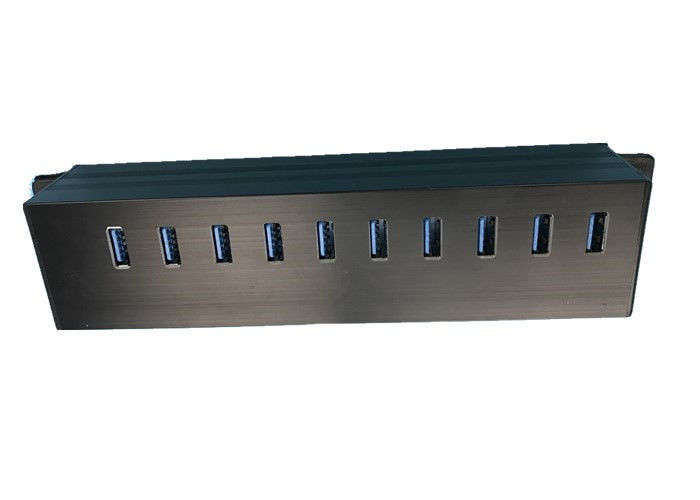 10 Port USB Pengisian Jalur Power Hub / Unit Distribusi Daya Untuk Penggunaan Kantor