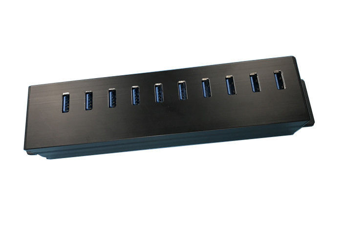 10 Port USB Pengisian Jalur Power Hub / Unit Distribusi Daya Untuk Penggunaan Kantor