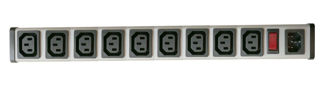 Daftar UL C-UL Pelindung overload IEC 9Way 15a Outlet Power Strip, PDU Power Distribution Unit