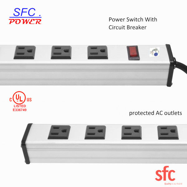Heavy Duty Slim Multi Outlet Power Strip, 20 Outlet Beralas Kabel Ekstensi Multi Plug