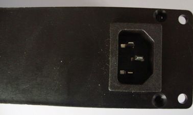 Unit Distribusi Daya PDU Metal Hitam 4 Way Multi Plug Socket Dengan On Off Switch